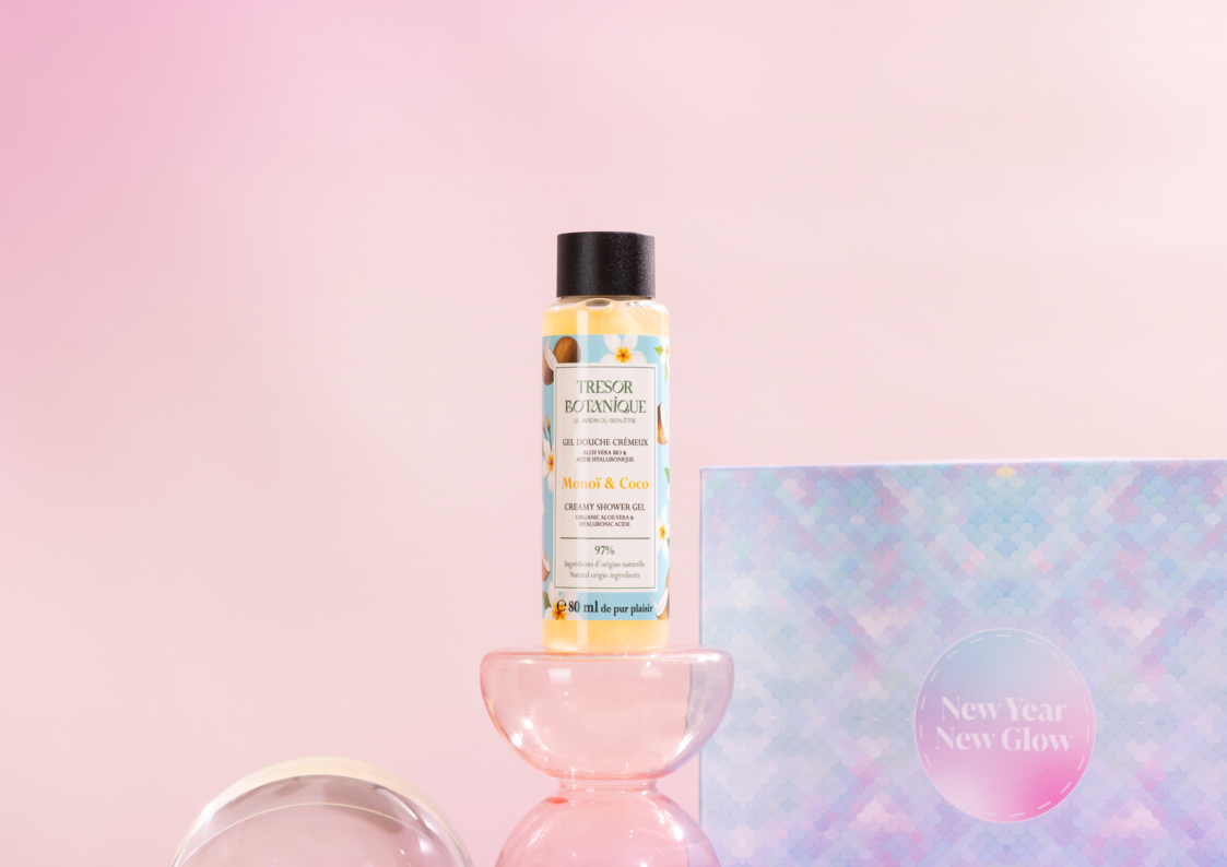 Le gel douche Monoï et Coco : une parenthèse ensoleillée au cœur de l’hiver.