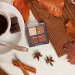 Palette de fards à paupières : Pour un look automnal lumineux.